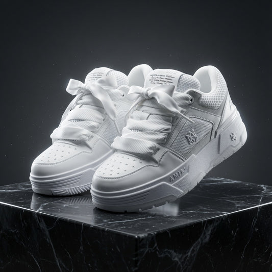 Zapatillas White Luxe Premium – Elegancia Escultural en Blanco Inmaculado
